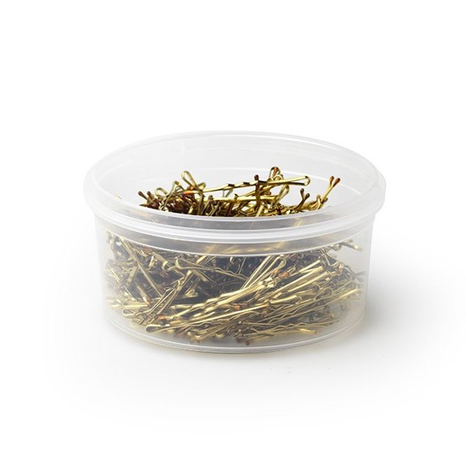 Hovedbilde Hårspenne 51 mm blond. Boks 200 gr.