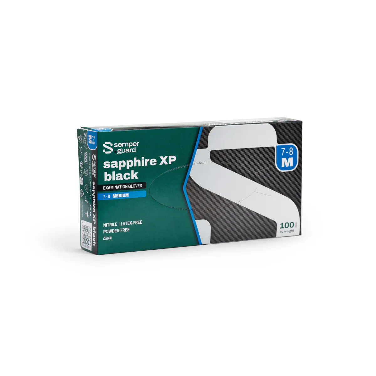 Nitril Style 100 stk Semperguard black hansker